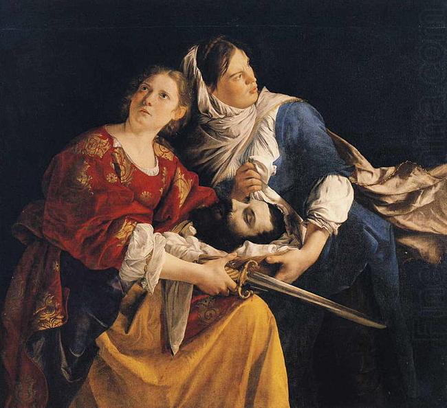 Orazio Gentileschi Judith and Her Maidservant with the Head of Holofernes china oil painting image